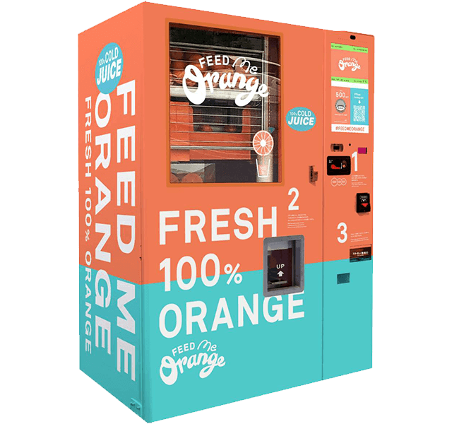 Feed ME Orange vending machine picture